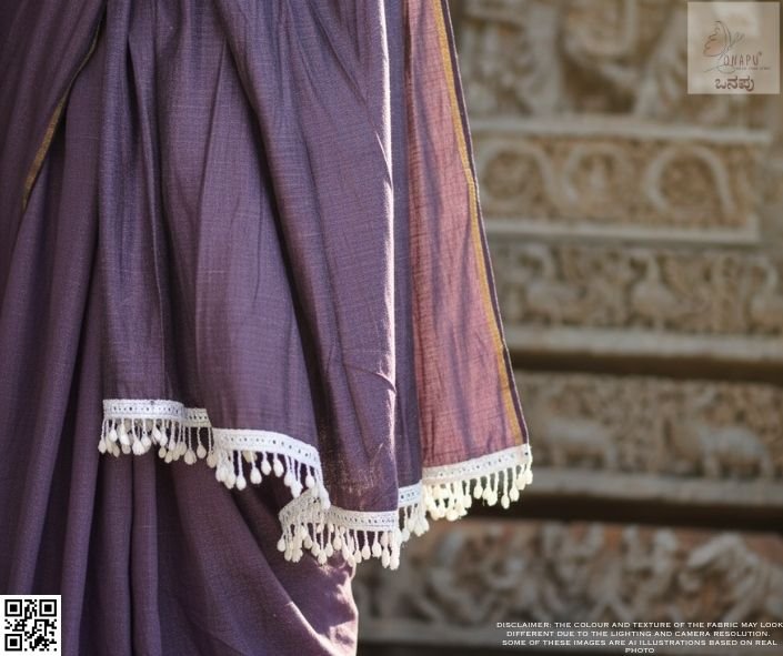 charvi-cotton-saree-pallu-detail charvi cotton saree | ಚಾರ್ವಿ ಕಾಟನ್