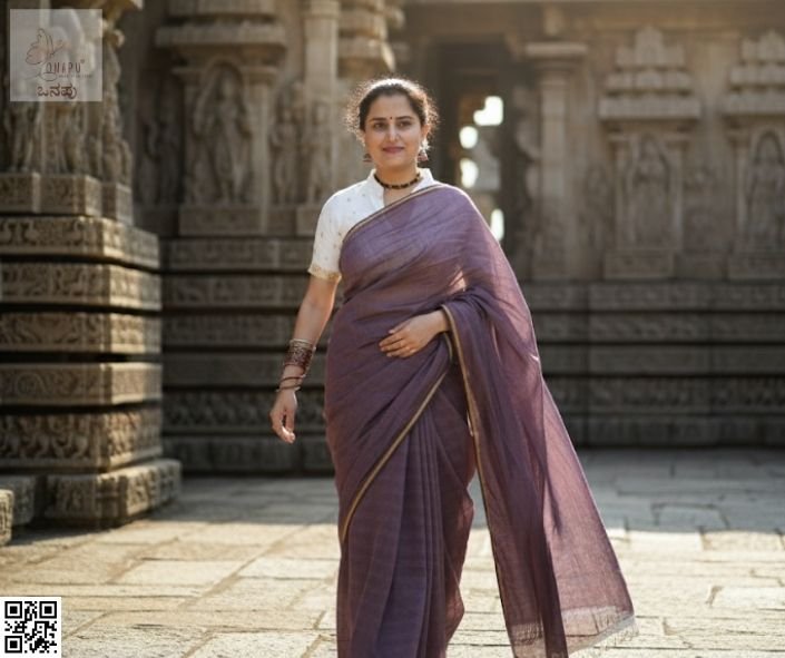 charvi-cotton-saree-front-view charvi cotton saree | ಚಾರ್ವಿ ಕಾಟನ್